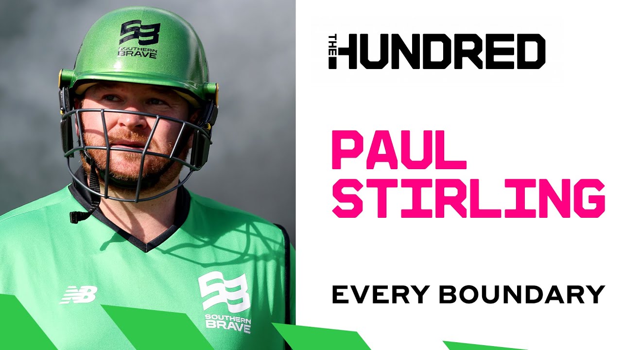 Power-hitting masterclass! | Every Paul Stirling boundary at The Hundred