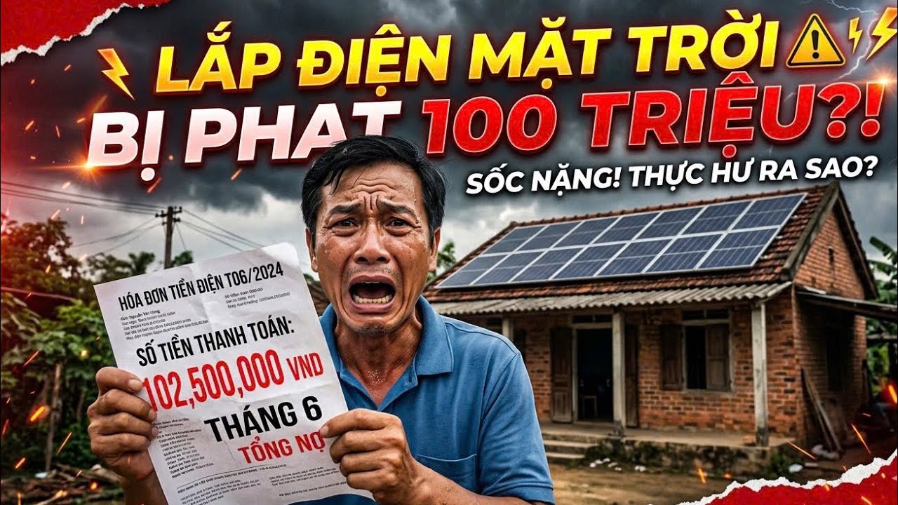 Phạt 100 Triệu Nếu Lắp Điện Mặt Trời Kh&ocirc;ng Th&ocirc;ng B&aacute;o?