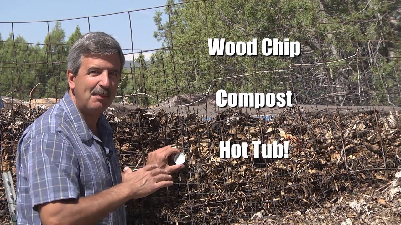 Compost-Powered Water Heater provides Free heat for the Hot Tub and helps me grow organic food.