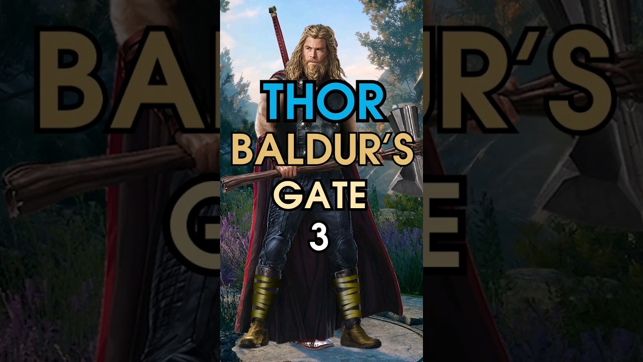 how to make THOR in Baldur's Gate 3 - Fighter/Cleric Build #shorts #baldursgate3 #bg3