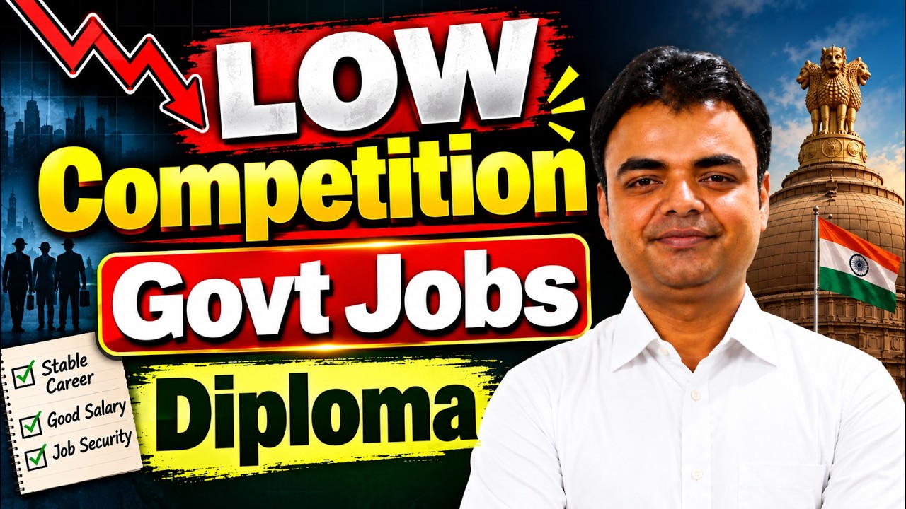 Low Competition Govt Jobs After Diploma, Top JE Jobs After Diploma 2026