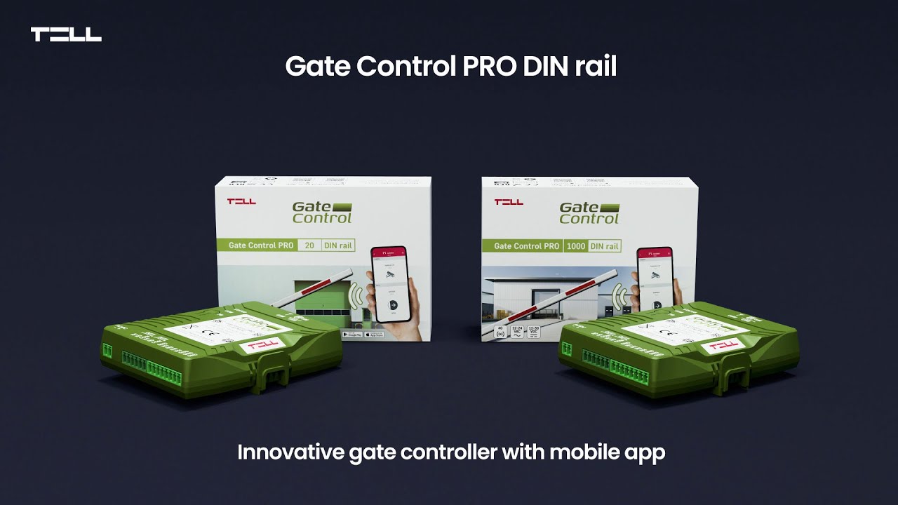 Gate Control PRO 20/1000 DIN rail - gate controller with mobile app