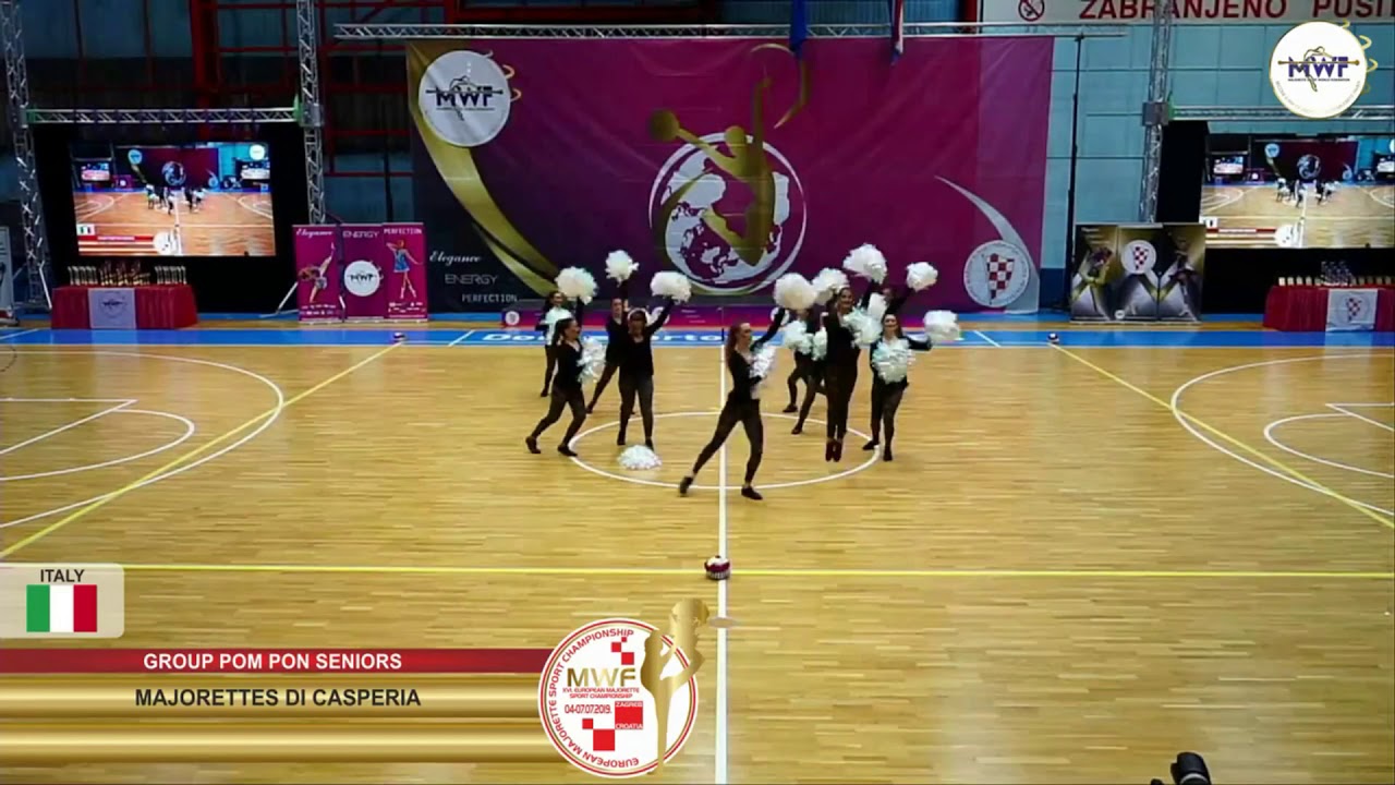 GROUP POM PON SENIORS, MAJORETTES DI CASPERIA, ITALY