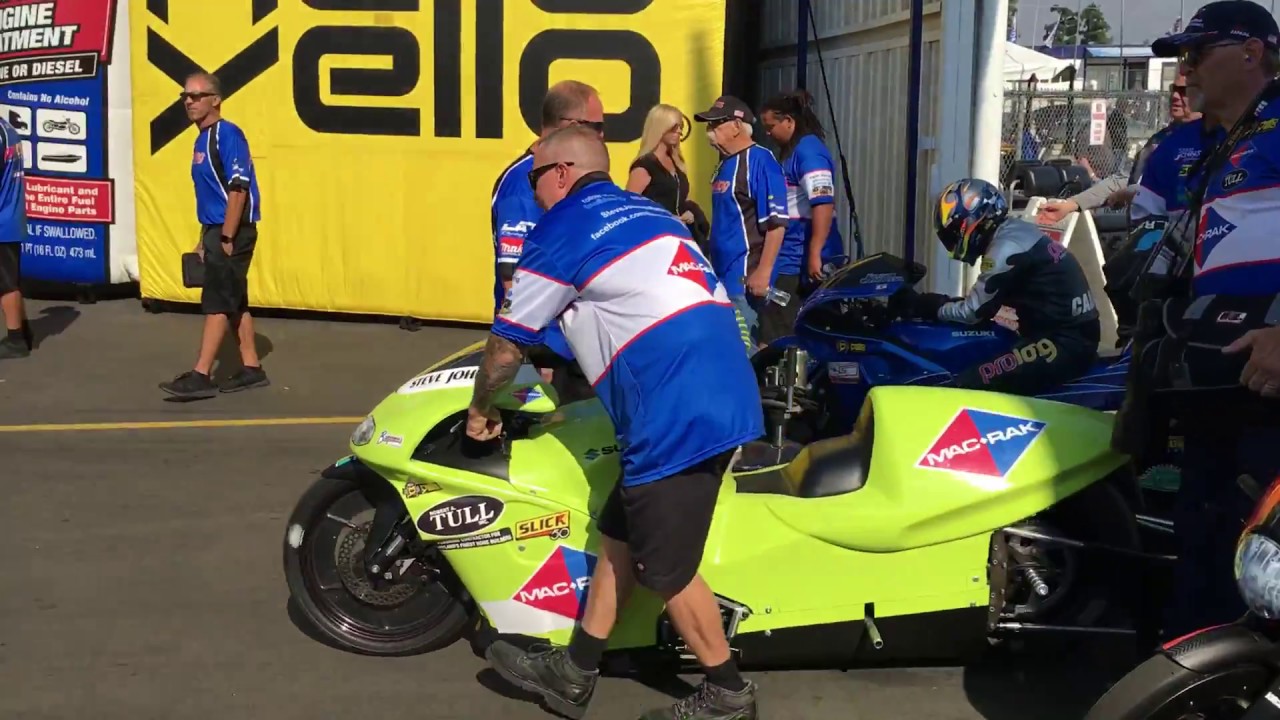 Willie G Davidson and NHRA Pro Stock Motorcycle Racers Get Ready for Round 1 at Finals