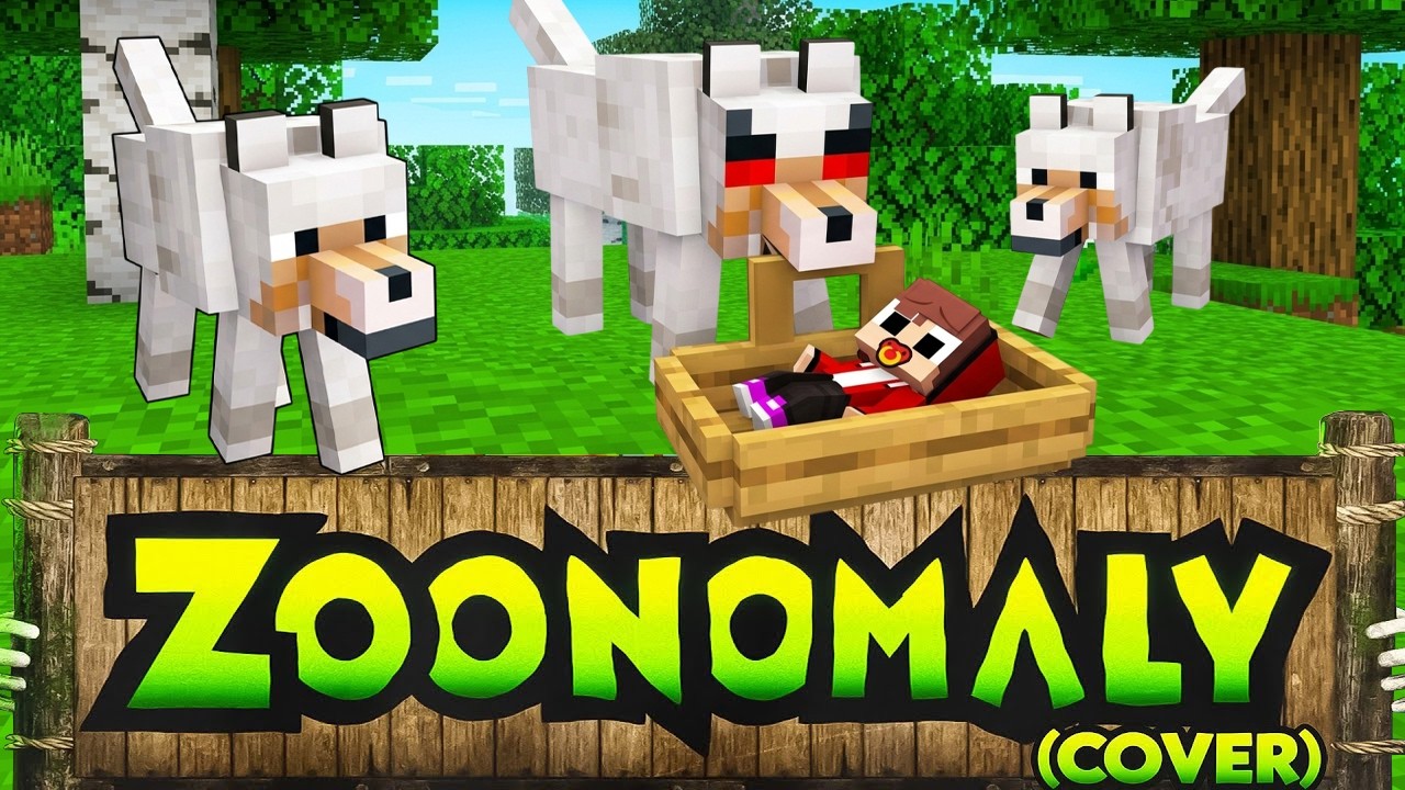 Baby JJ Adopted by Wolves - Sad Story - Maizen Minecraft Animation - Zoonomaly Theme Song (COVER)