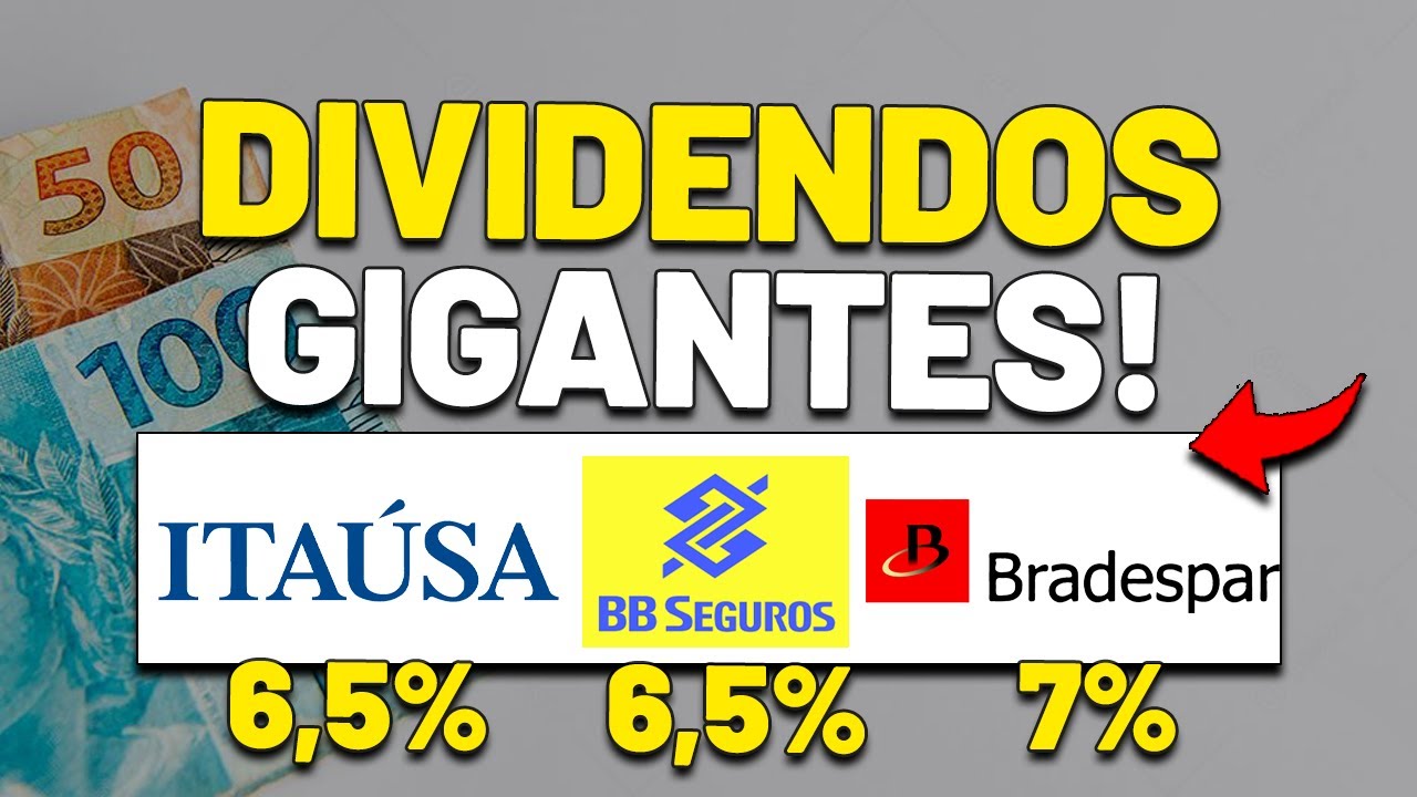 BOLADA em DIVIDENDOS da ITA&Uacute;SA, BRADESPAR e BB Seguridade | ITSA4 BRAP4 e BBSE3