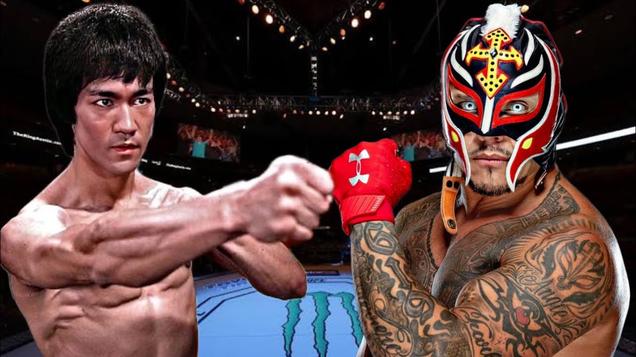 BRUCE LEE VS REY MYSTERIO 😱🔥*WWE WRESTLEMANIA* (EA SPORTS UFC 4) UFC KNOCKOUTS | BRUCE LEE FIGHT |