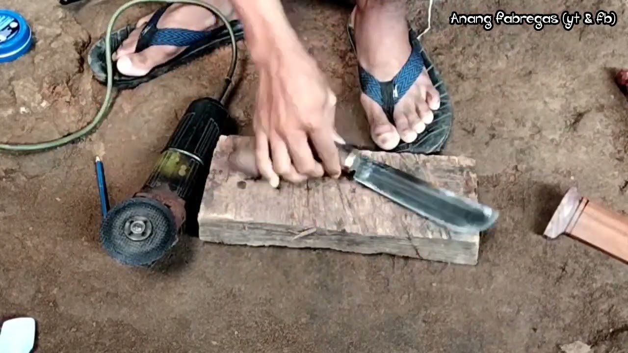 Tampilan gocil terbaru!! membuat sarung dan gagang golok kecil dari kayu galih sonokeling..