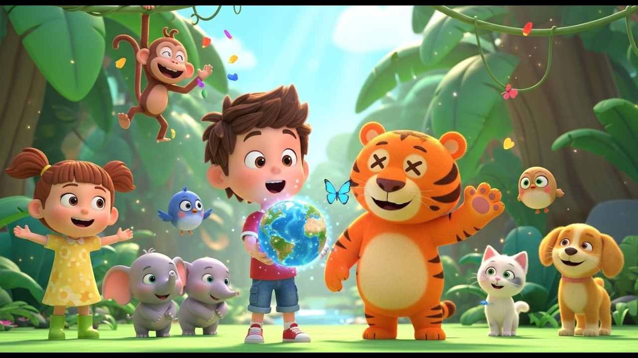 The Green Planet ABCs 🌍 Nature Alphabet Song for Kids | Learn Animals & Phonics with Kiddoo