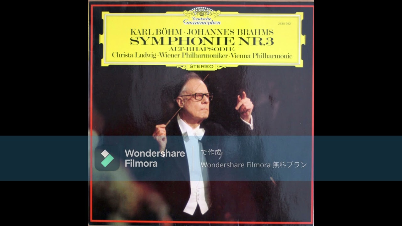 [High quality] Johannes Brahms  -  Symphony No. 3 op.90  / Karl B&ouml;hm & Wiener Philharmoniker
