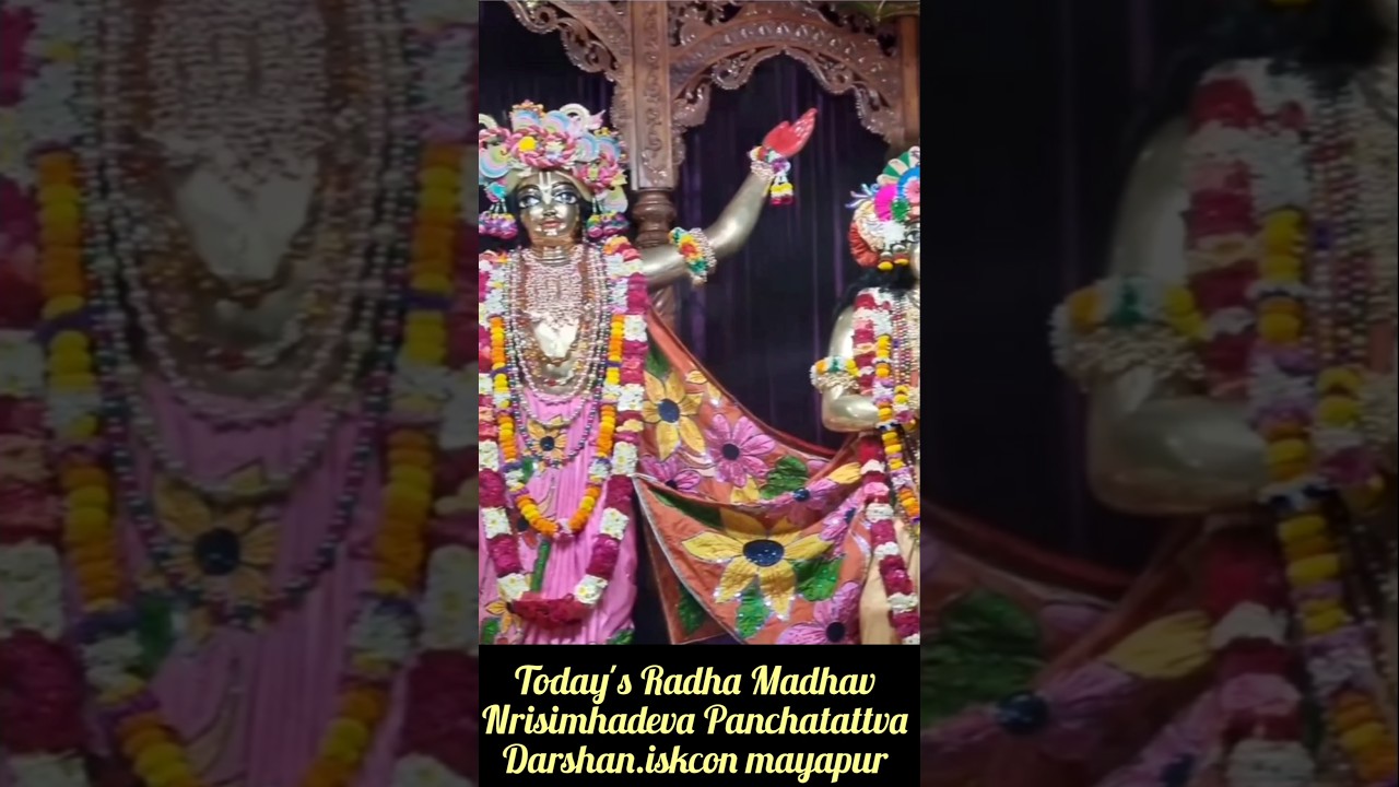 Radha Madhava & Nrsimhadeva Darshan | Pancha Tattva Darshan | Mayapur Darshan 🙏