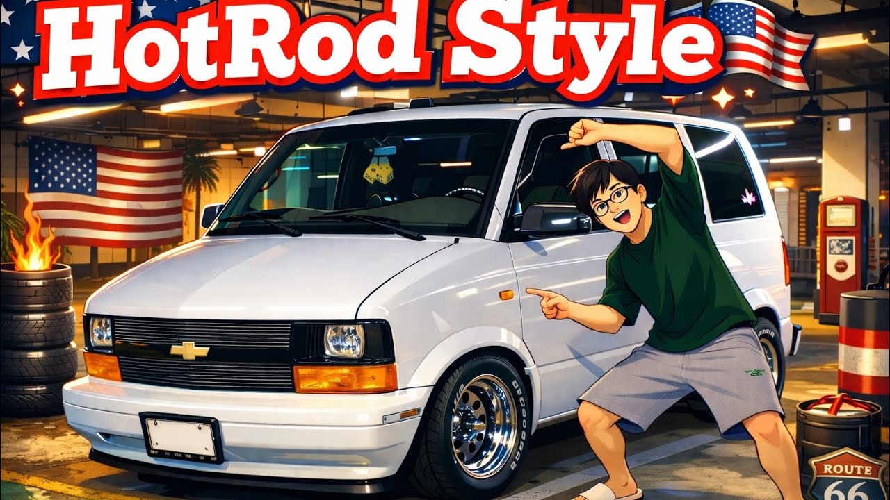ホットロッド仕様！！カーゴ フェイスなアストロの愛車紹介。Chevy astro van