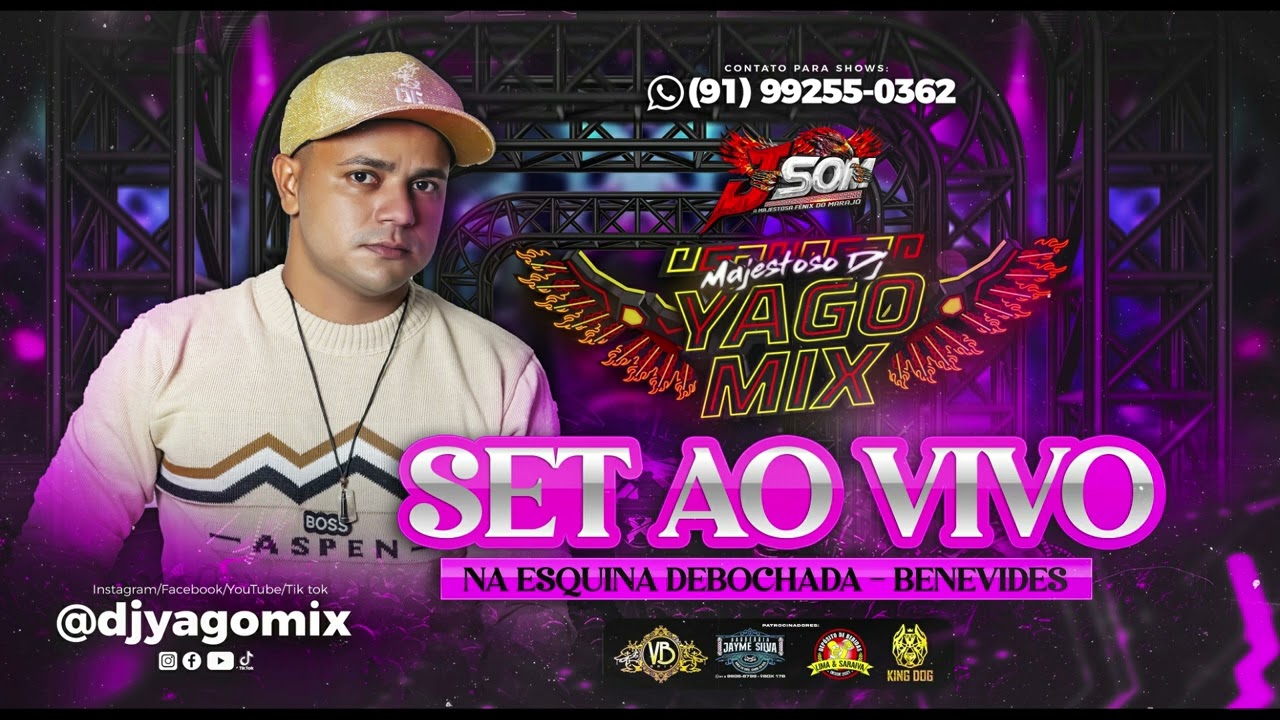 SET AO VIVO DJ YAGO MIX (ARROCHA E BREGA) NA ESQUINA DEBOCHADA EM BENEVIDES _ 01_06_24