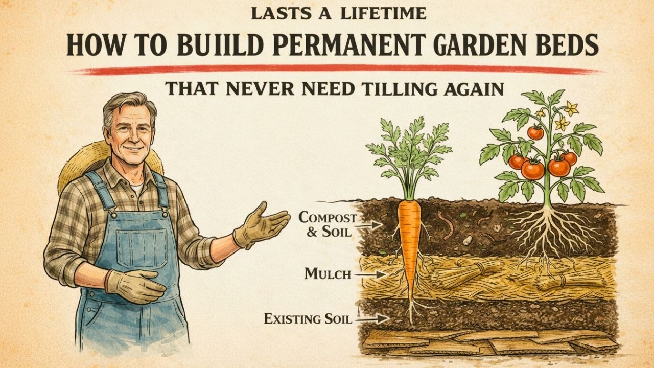 How to Create Permanent Garden Beds That Never Need Tilling Again