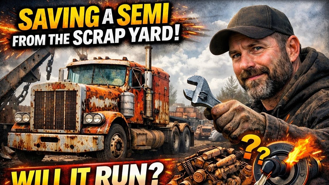 Saving a Semi From the Scrap Yard.Will It Run? Part 4 #rusttoroar #willitstart #restored #carrescue