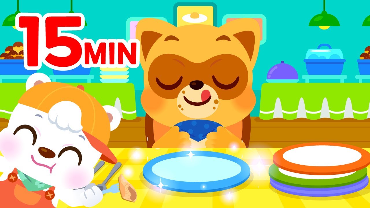 Comidas y Modales Diaria de los Niños 🥣🥇| Canciones Infantiles | Recopilación 15min | Lotty Friends