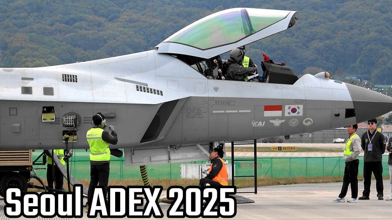 Seoul ADEX 2025 KF-21 Engine Start UP for Demo Flight