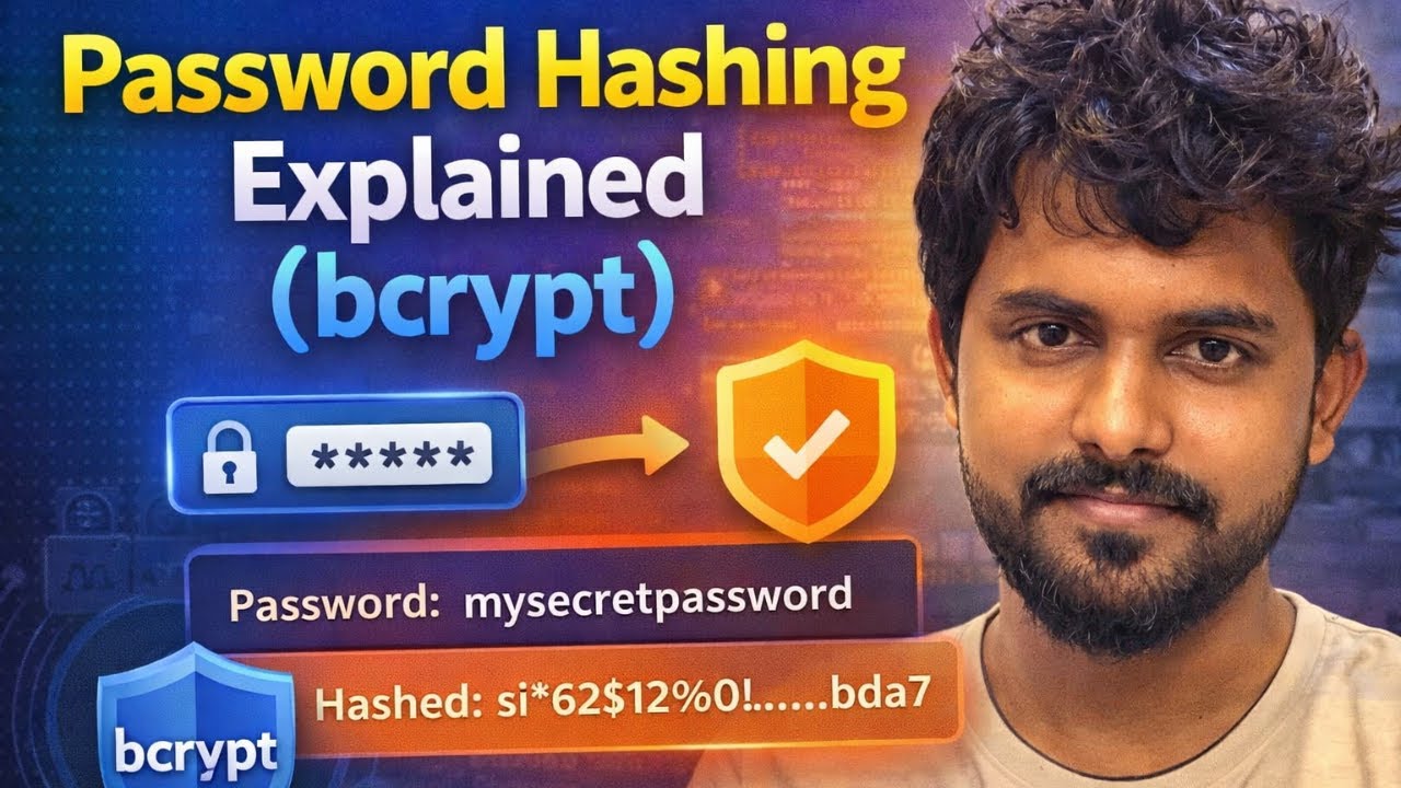 Password Hashing Explained | bcrypt Tutorial in Node.js | Backend Security