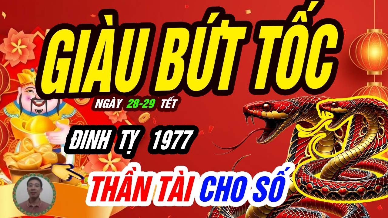 🐍 Lột Xác Trước Giao Thừa! ĐINH TỴ 1977 Hóa Rồng Đúng 2 ngày định mệnh Cuối năm