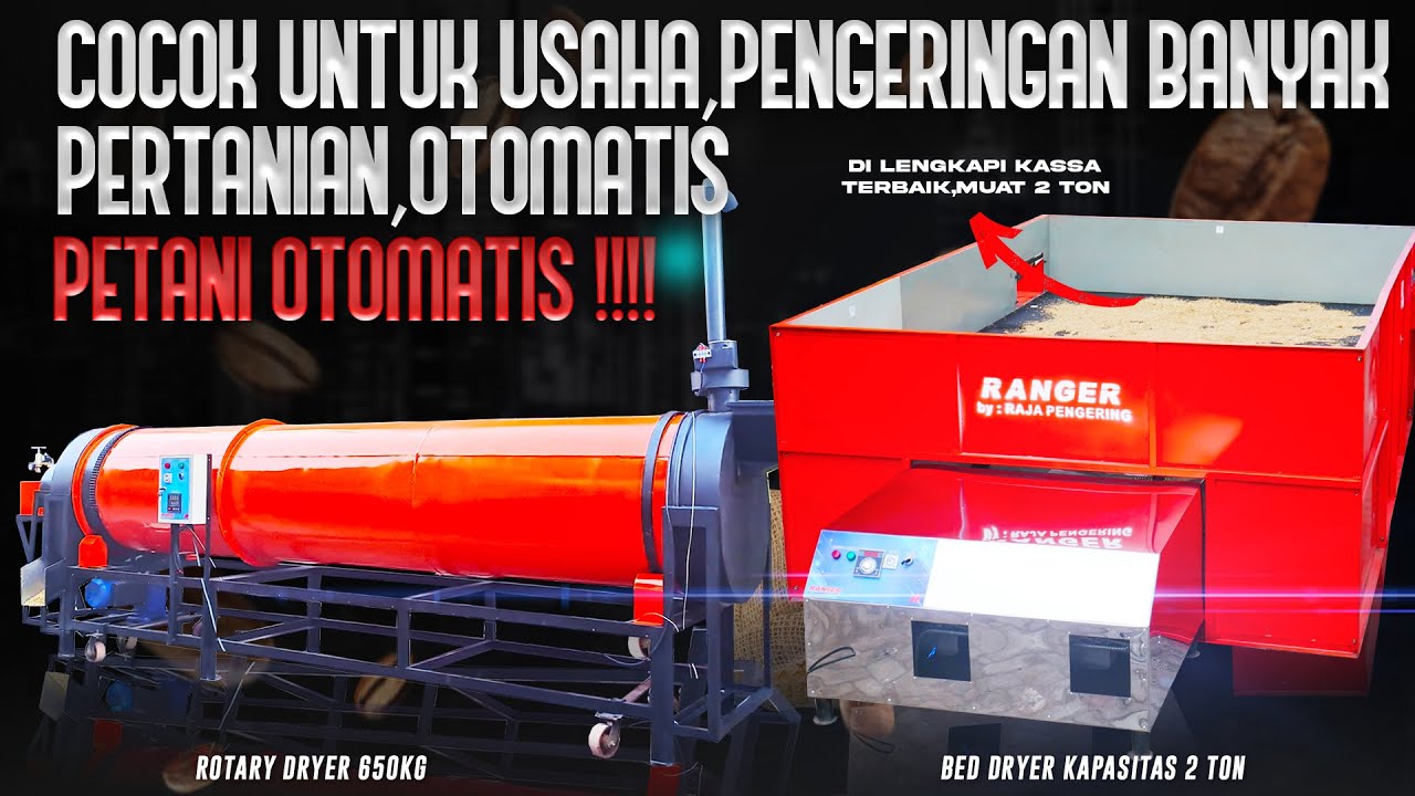 Inilah Perbedaan hasil pengeringan jagung/padi antara mesin model bed dryer dan rotary dryer!!
