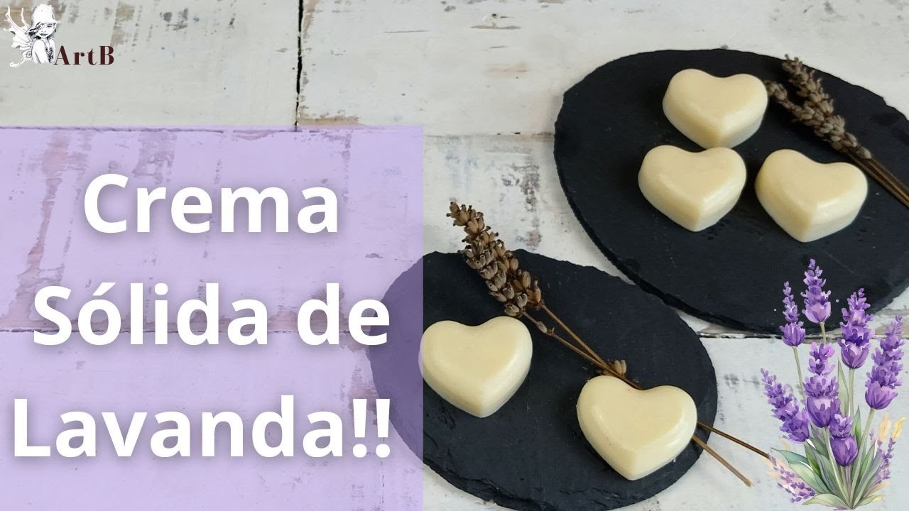 Crema Sólida para manos de Lavanda!! Fácil y con muy pocos ingredientes..