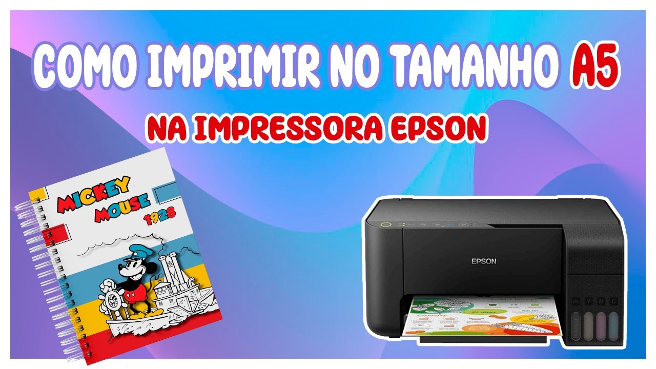 COMO IMPRIMIR NO TAMANHO A5 NA IMPRESSORA EPSON L3150 E OUTROS MODELOS.