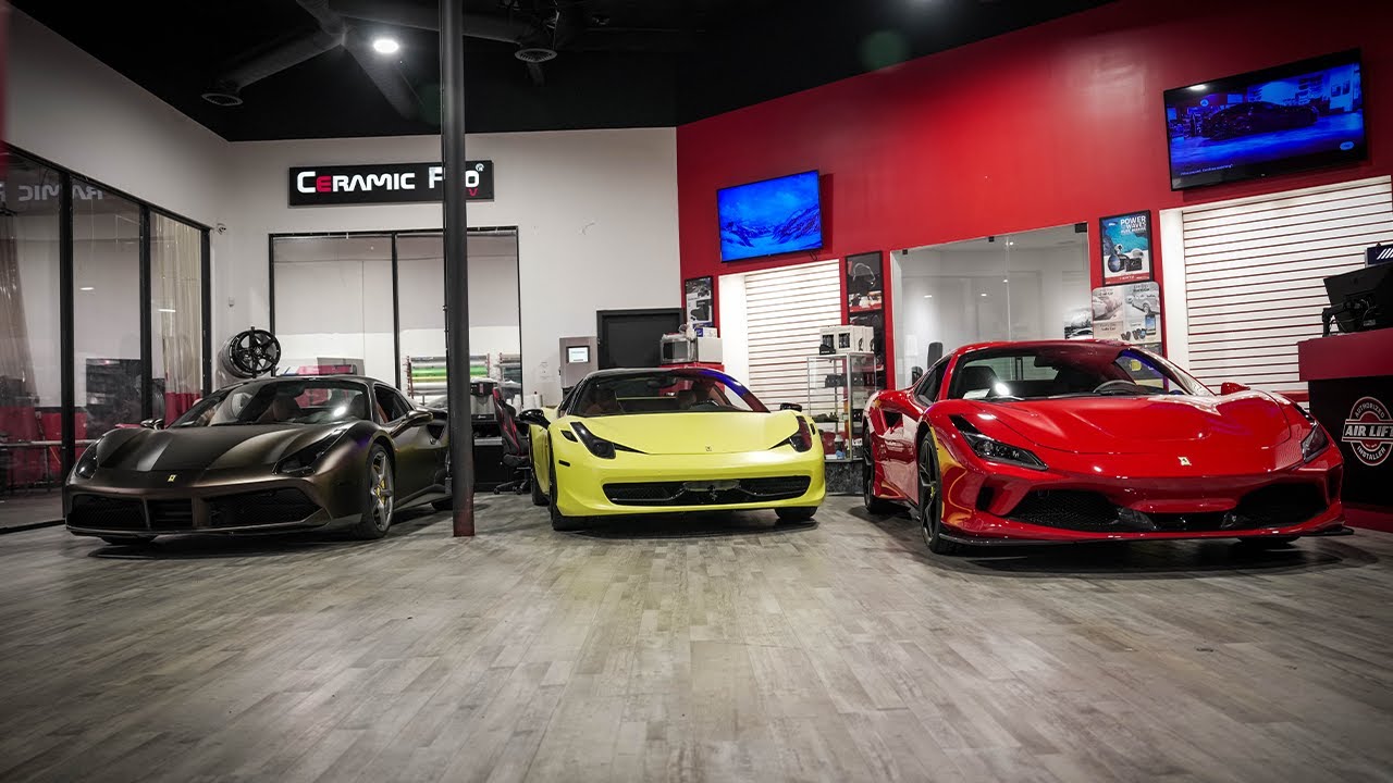 Ferraris Transformation! F8 Spider PPF + Custom 488 Wraps & Ceramic Coating