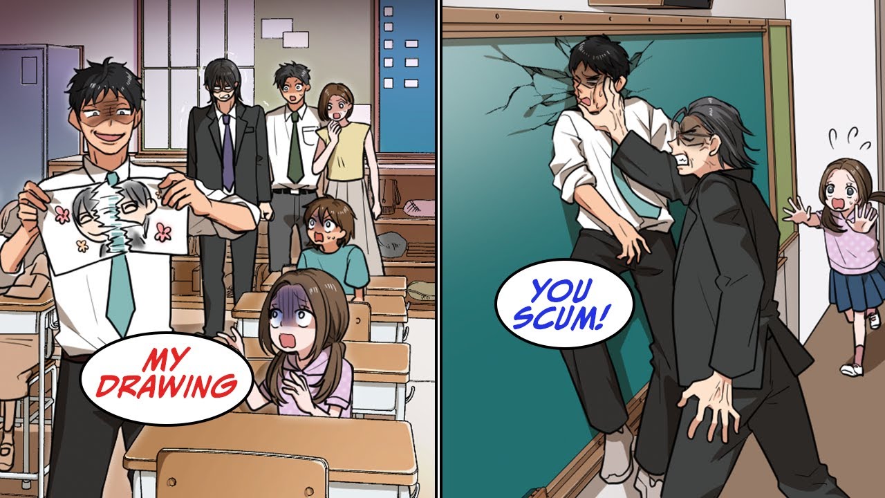 My teacher ripped my drawing in front of everyone, but then... [Manga Dub]