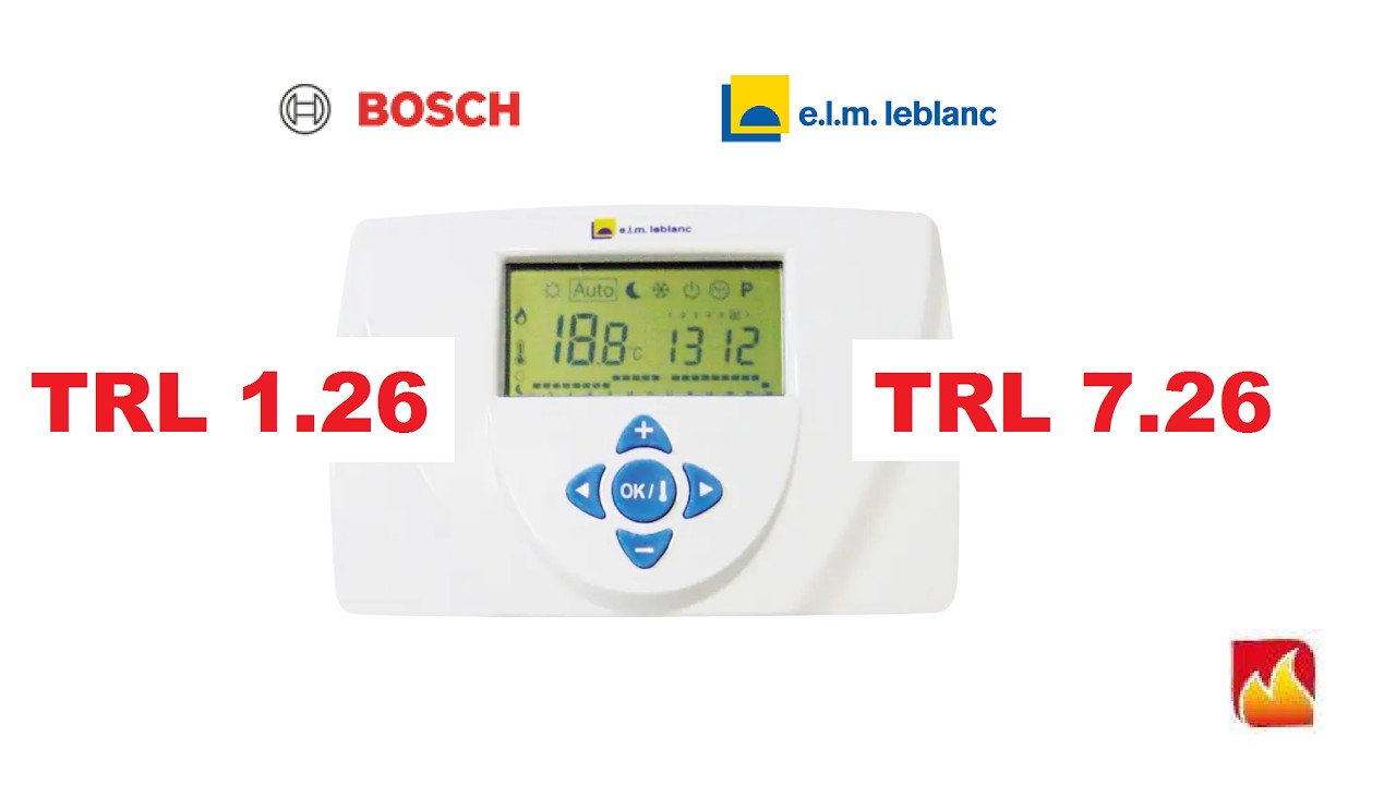 Comment installer et régler un thermostat Bosch ou ELM, le TRL 1.26 ou TRL 7.26 ?