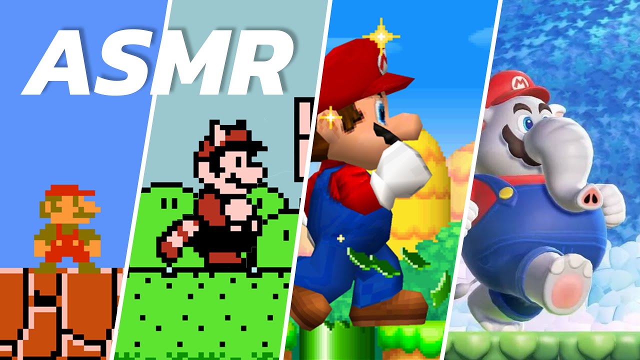 ASMR - Je refais tous les jeux Mario Bros pour une bonne nuit de sommeil