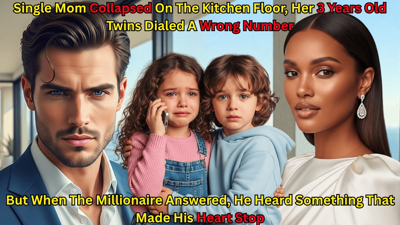 Single Mom Collapsed—Her Twins Dialed Wrong Number, Millionaire Answered and What He Heard Froze Him