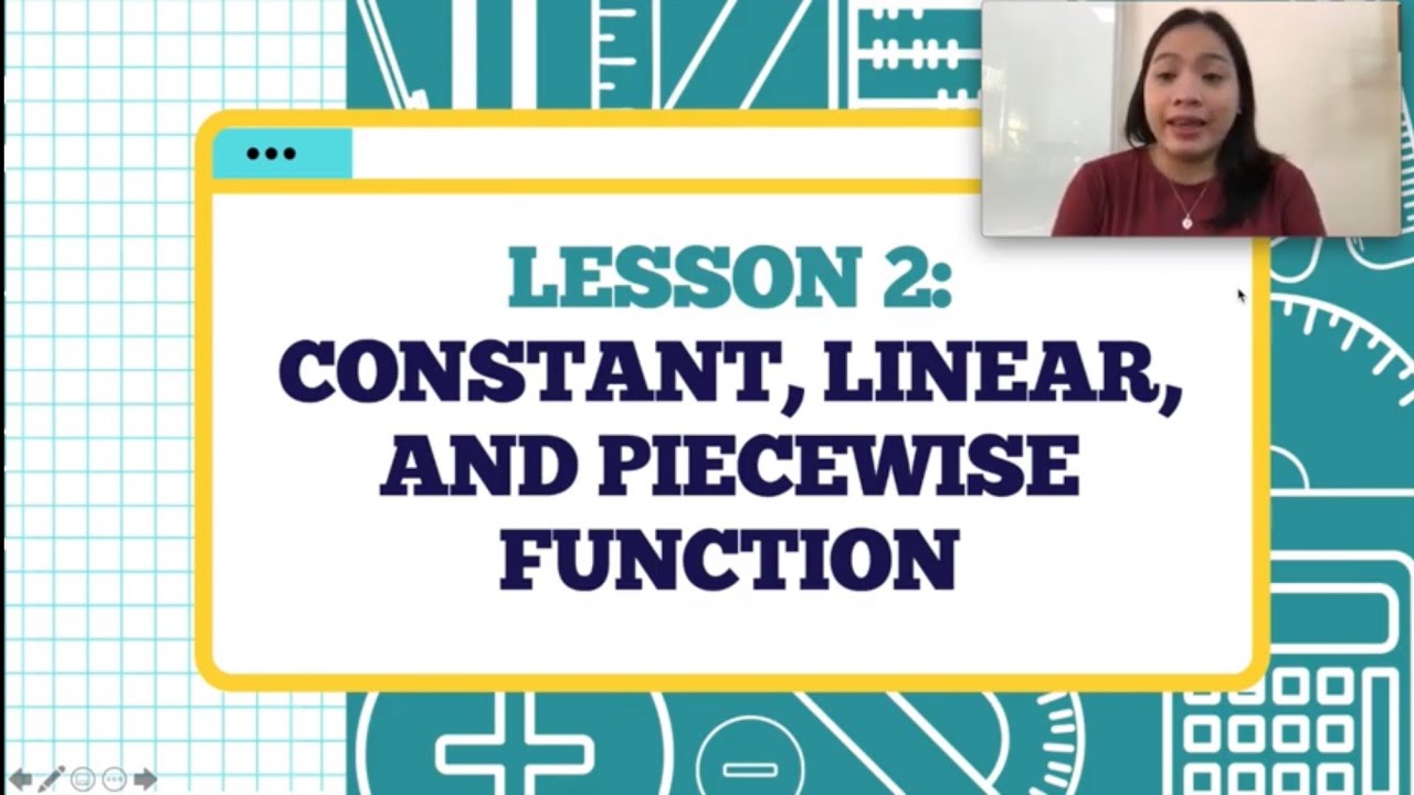 Constant, Linear, and Piecewise Functions