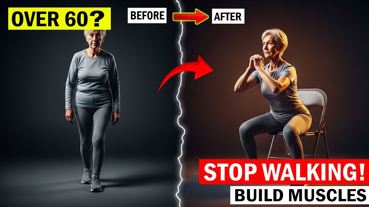 Over 60? Stop Walking 🚶‍♂️ | 2 Muscle-Building Moves That Work Better | Senior Fitness