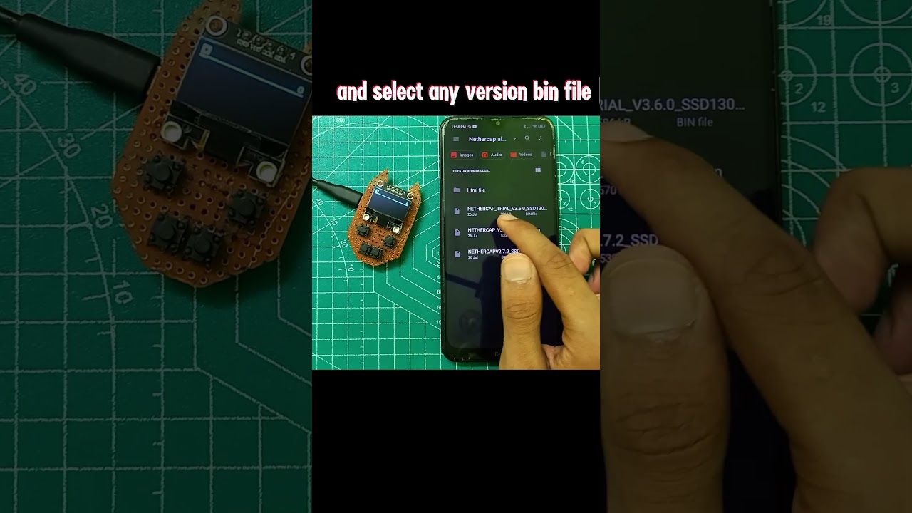 Our 3-in-1 device nethercap installing latest version bin file using wifi | #techdiy