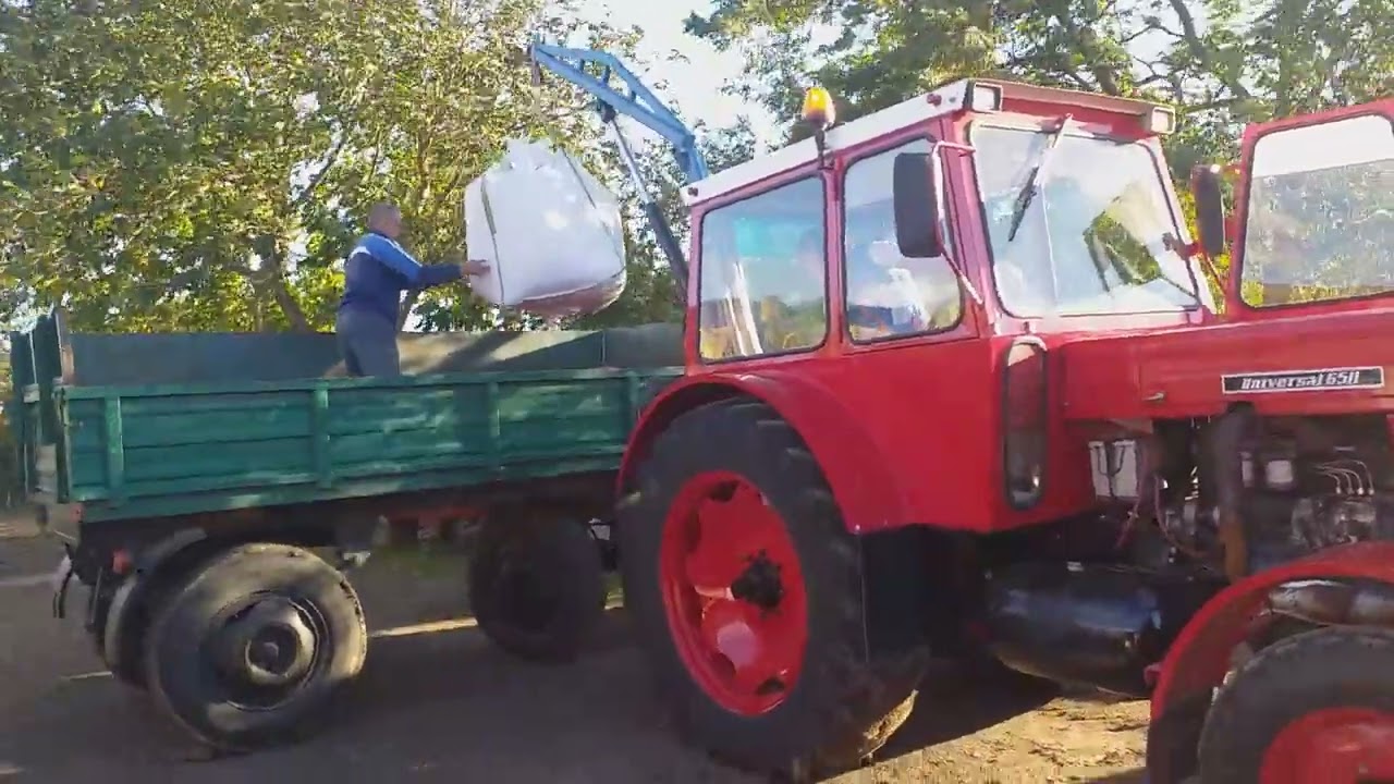 TRACTOR -U-650 CU MACARA FĂCUTĂ PERSONAL DE NEA MITICĂ PREGĂTIRE PENTRU SEMĂNAT