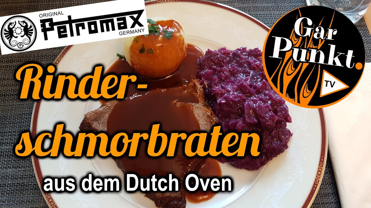 Einfacher Rinderschmorbraten aus dem Dutch Oven - GarPunkt.TV #99 - Petromax ft6 - Rezept deutsch