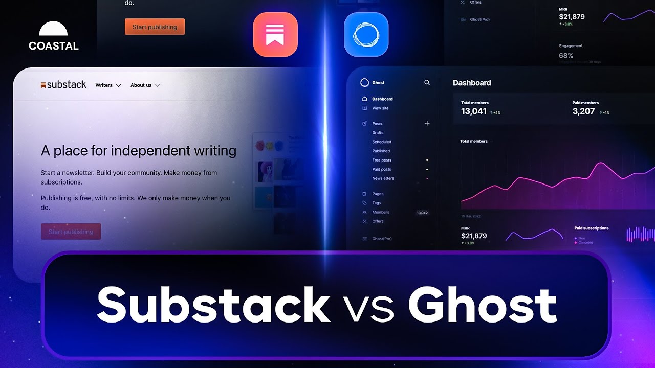 Substack vs Ghost &ndash; Blogging Tool Comparison for Beginners