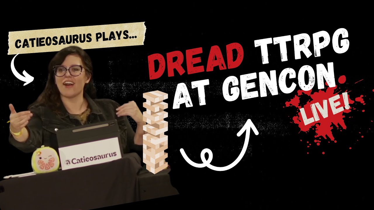 First-time GM Catieosaurus hosts 'Dread': A horror TTRPG live at GenCon 2022 | A Charity One-Shot