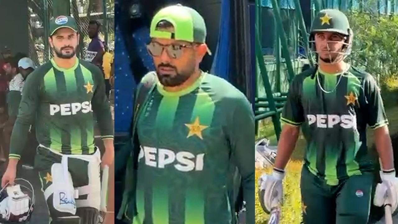 Pakistan Cricket Team Departure Stadium to Hotel after Hard Practice