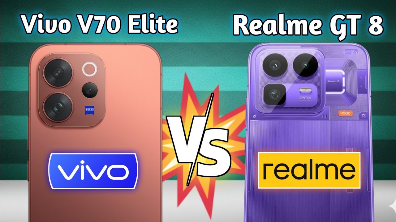 Vivo V70 Elite vs Realme GT 8 🔥 Full Specs Comparison | Camera, Performance & Battery 2026