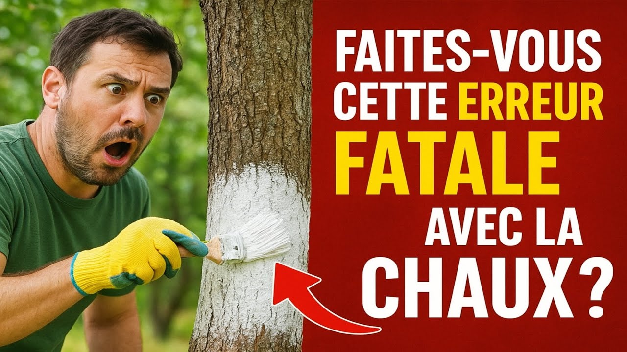 Faites-vous cette erreur fatale avec la chaux ? 95 % des jardiniers ruinent leurs arbres au printem