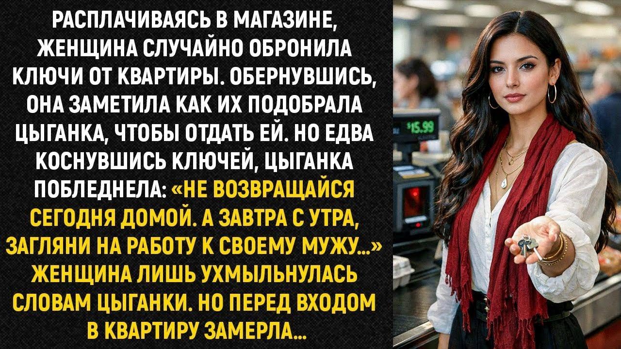 Расплачиваясь в магазине, женщина случайно обронила ключи от квартиры. Обернувшись, она заметила...