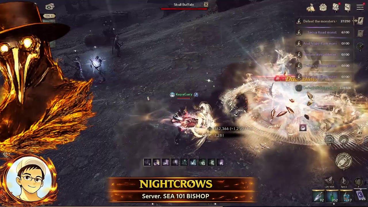 NIGHTCROWS - TARA, LIVE! GUNNER, PVE MODE!
