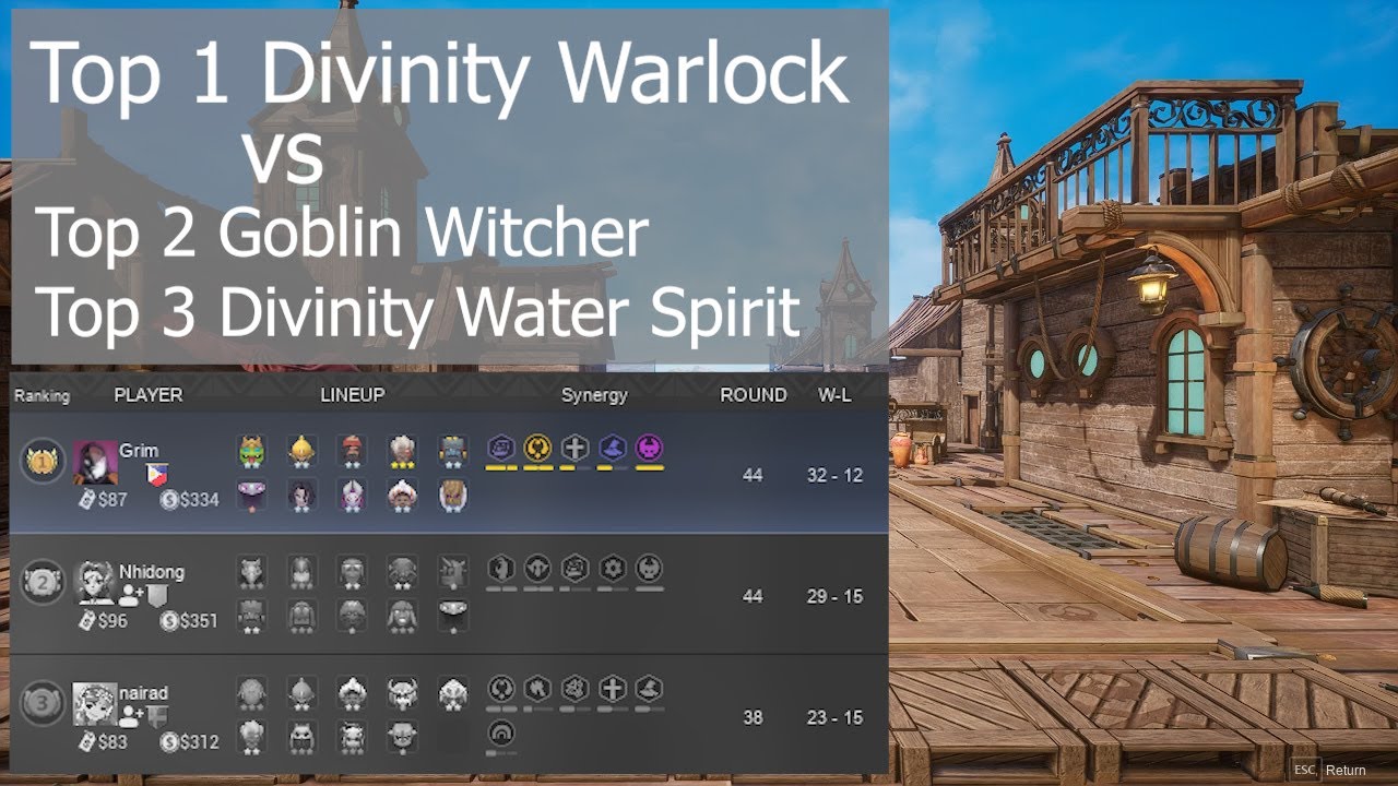 Full Warlock Divinity Build Playthrough #1 - Drodo AutoChess Ranked Gameplay Season 9