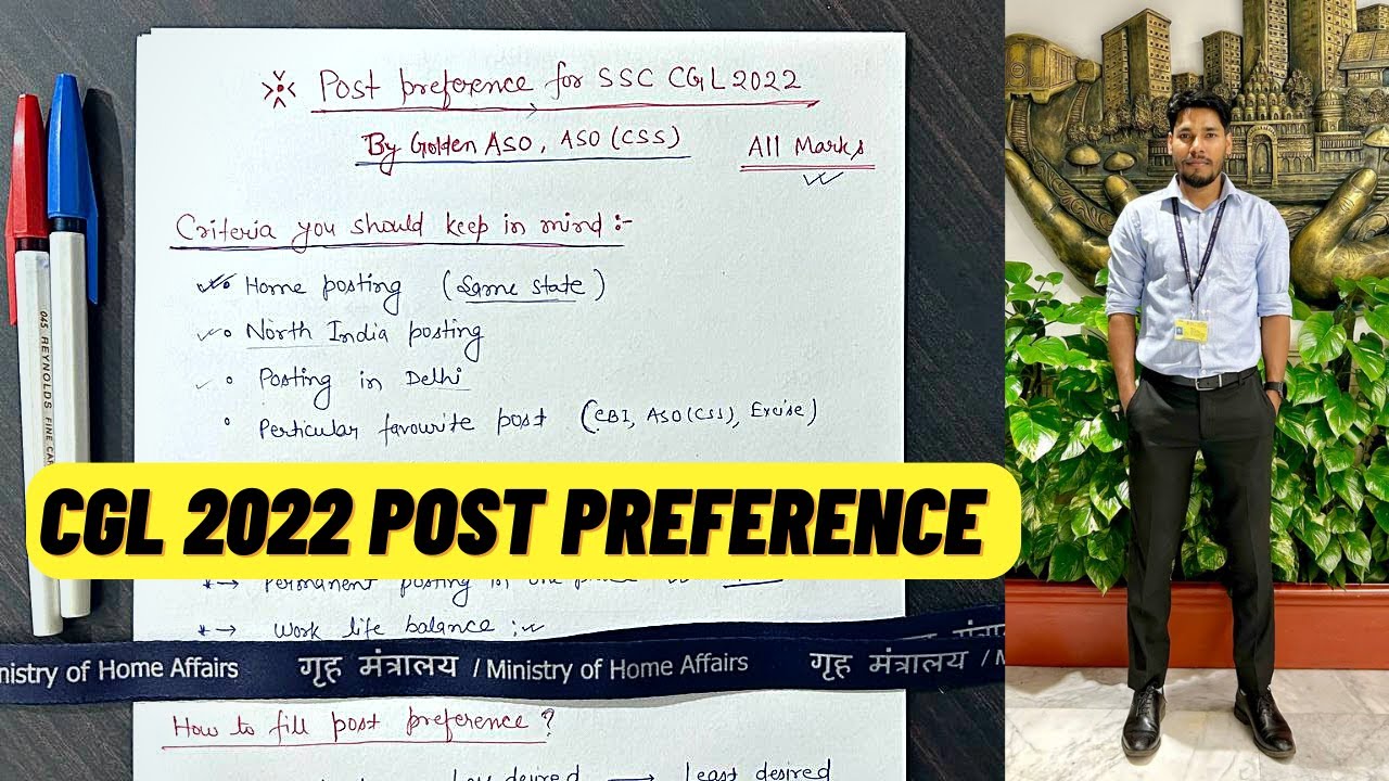 Golden ASO Sir Guide l Post Preference  For SSC CGL 2022 🔥| Detail Analysis | Golden ASO