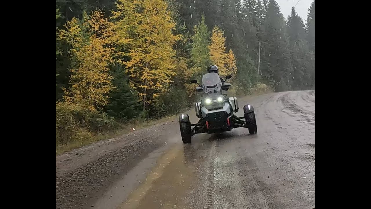 Can-Am Canyon XT first fall ride. Rain or shine, she preforms top notch! @CanAm3Wheel 