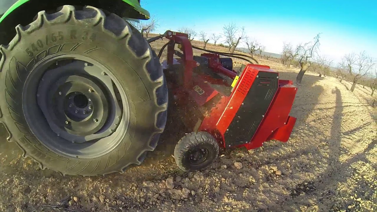 🚜Trituradora de restos de ramas para tractor frutales, almendros y olivos |  TD-SO ID-DAVID