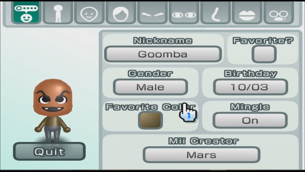 Goomba (2nd Version) - Super Mario - Mii 300