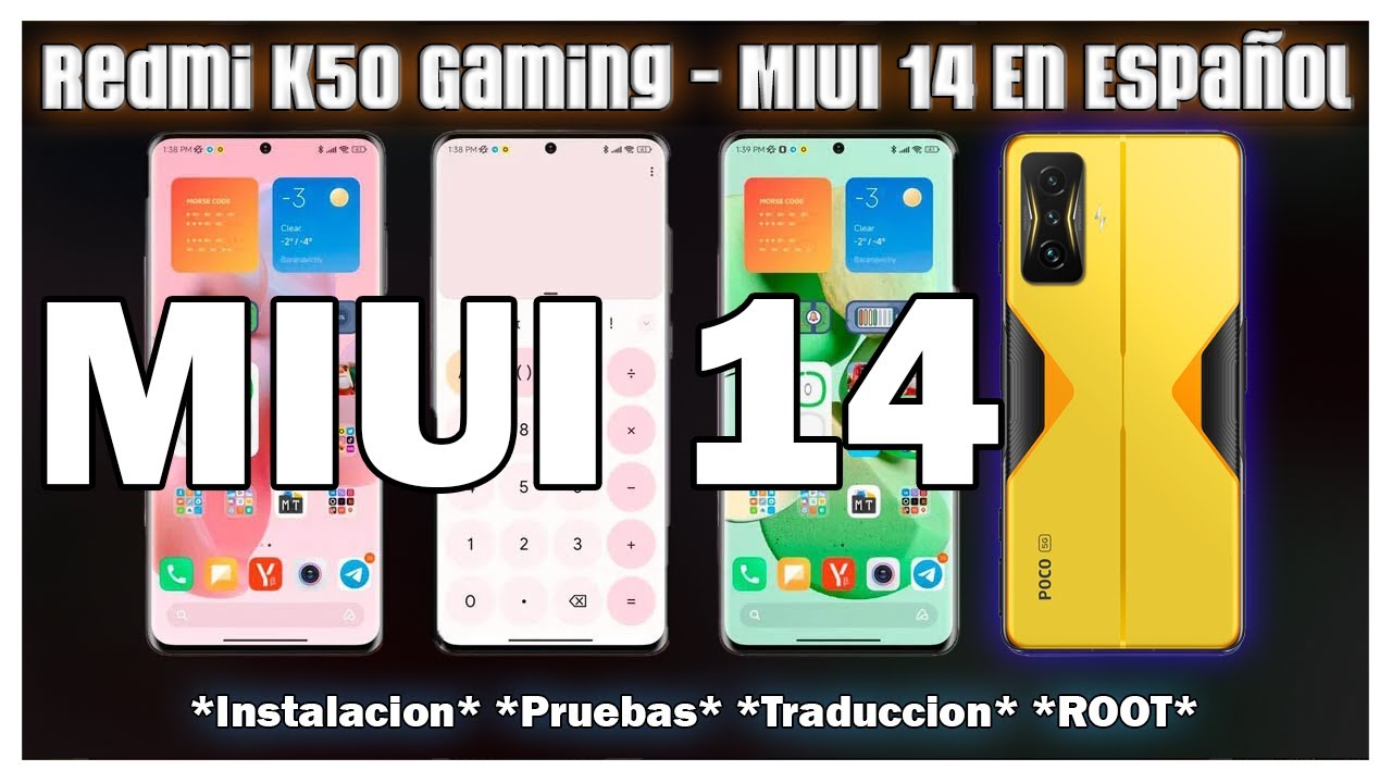 MIUI 14 Para Poco F4 GT En Español - MIUI 14 Instalacion Y Pruebas Y Novedades Redmi K50 Gaming