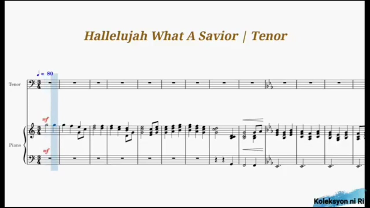 Hallelujah What A Savior | Vocal Guide by Bro. Ervin Chan